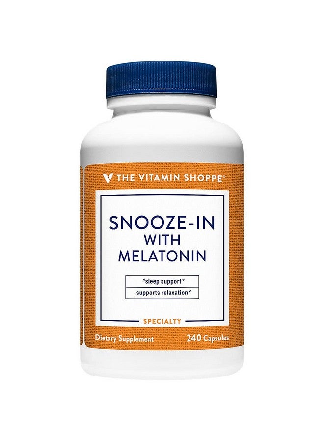 The Vitamin Shoppe Snooze-in with Melatonin (240 Capsules) - Image 1