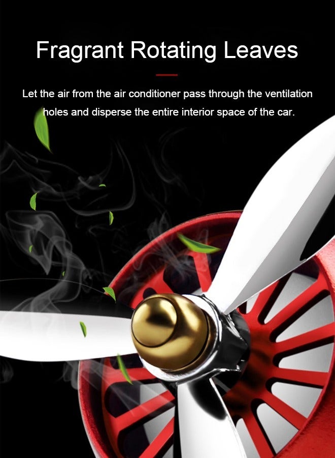 Car Mounted Perfume Car Air Conditioner Air Outlet Small Fan Aromatherapy Car Interior Odor Removal Black - Image 2