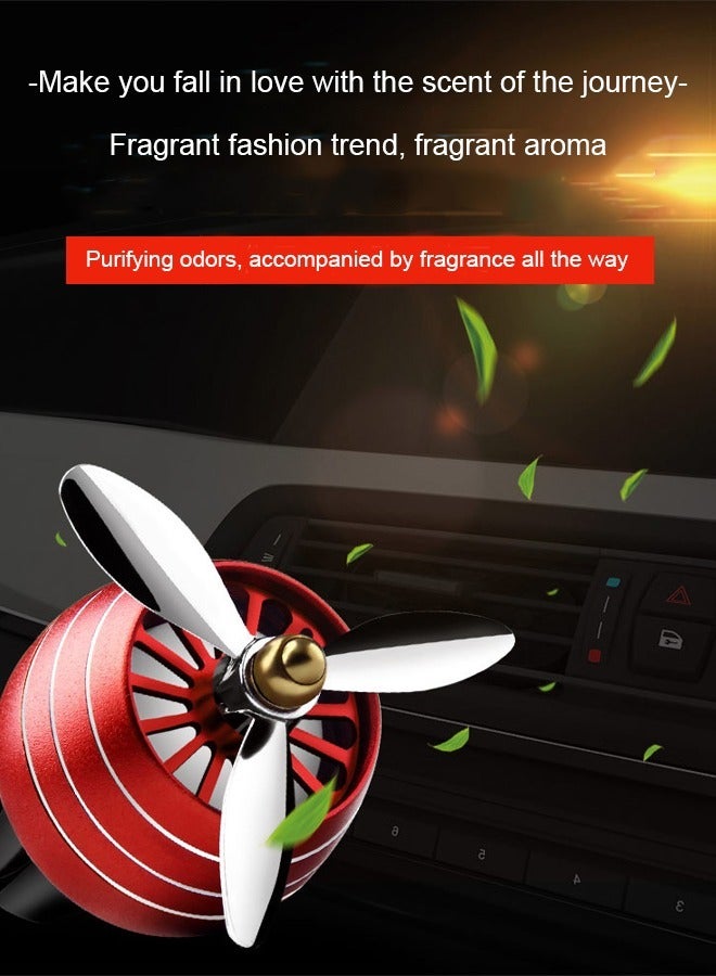 Car Mounted Perfume Car Air Conditioner Air Outlet Small Fan Aromatherapy Car Interior Odor Removal Black - Image 4