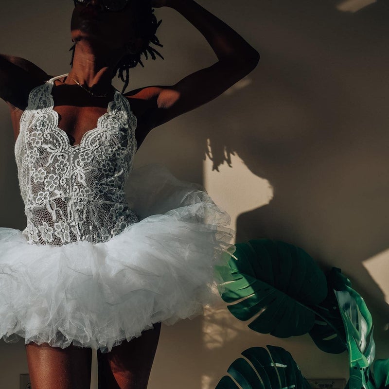 Simplicity Tutu Skirts for Women Women's Classic Vintage 5-Layered Tulle 5k,10k Running Tutu Skirt White Tutu for Women, White Tutu - Image 3