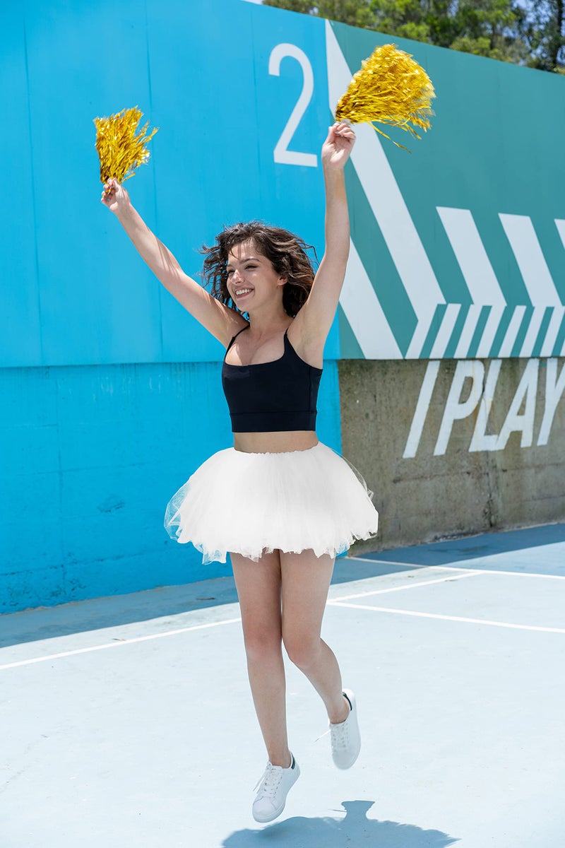 Simplicity Tutu Skirts for Women Women's Classic Vintage 5-Layered Tulle 5k,10k Running Tutu Skirt White Tutu for Women, White Tutu - Image 5