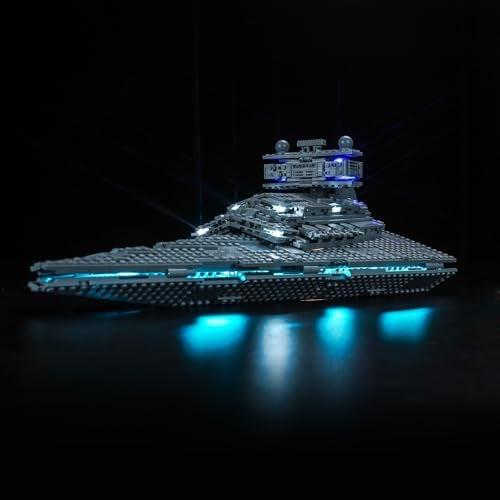 LocoLee LED Light Kit Compatible with Lego 75394 Imperial Star Destroyer No Models Only Light Creative Lighting Set Accessories Compatible with Lego 75394 Imperial Star Destroyer Standard Version - Image 1