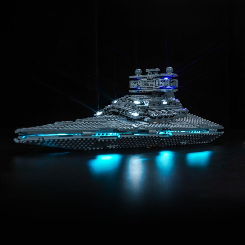 LocoLee LED Light Kit Compatible with Lego 75394 Imperial Star Destroyer No Models Only Light Creative Lighting Set Accessories Compatible with Lego 75394 Imperial Star Destroyer Standard Version - Image 3