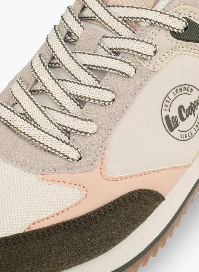 Lee Cooper BEIGE Women Colourblock Lace-Up Ankle Sneakers for Women | Best Price UAE