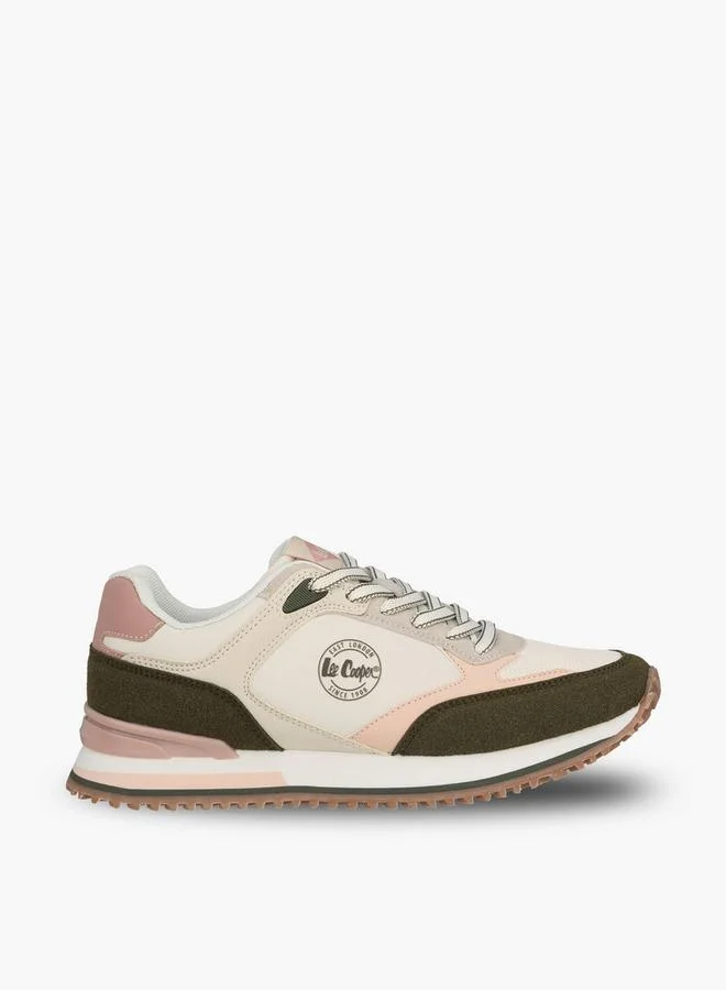 Lee Cooper BEIGE Women Colourblock Lace-Up Ankle Sneakers for Women | Best Price UAE