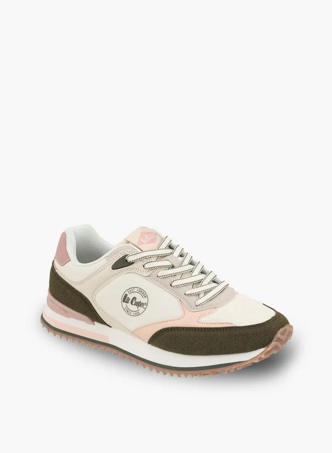 Lee Cooper BEIGE Women Colourblock Lace-Up Ankle Sneakers for Women | Best Price UAE