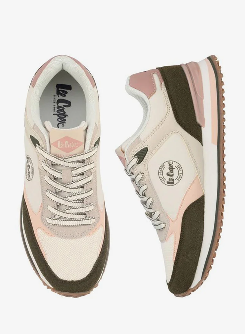 Women Colourblock Lace-Up Ankle Sneakers