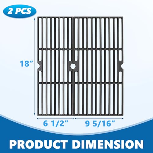 SafBbcue 18 Inch Grill Grates for Charbroil Performance 2 Burner 463625217, 463673519, 463625219, 463673017, G470-0003-W1, G470-0002-W1 G321-0005-W1 Grill Parts, Performance 300 2-Burner Gas Grill - Image 2