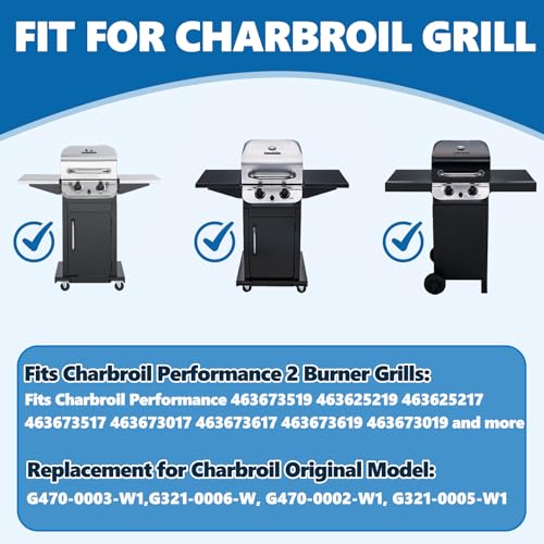 SafBbcue 18 Inch Grill Grates for Charbroil Performance 2 Burner 463625217, 463673519, 463625219, 463673017, G470-0003-W1, G470-0002-W1 G321-0005-W1 Grill Parts, Performance 300 2-Burner Gas Grill - Image 4