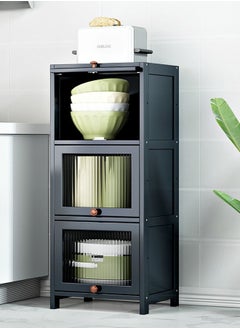 KLNAMAEAAN 3 Tier Multifunctional Kitchen & Bathroom Ultra-Narrow Bathroom Gap Storage Cabinet Rack  - Image 1