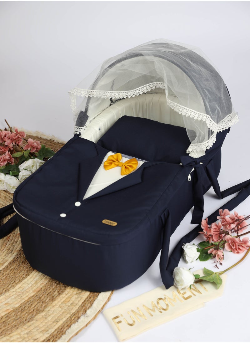 FUN MOMENT - Portable baby cot with thick padded seat with high quality material - Image 1