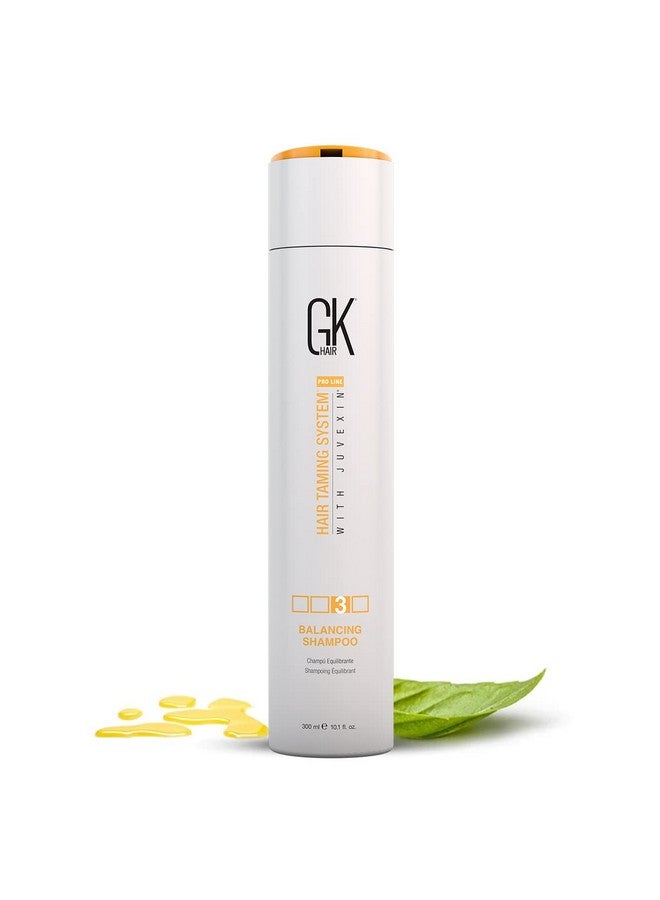 GK Hair شامبو توازن الكيراتين العالمي 300 مل للشعر وفروة الرأس الدهنية يستعيد مستوى الأس الهيدروجيني لفروة الرأس - خالي من الكبريتات والبارابين - Image 1