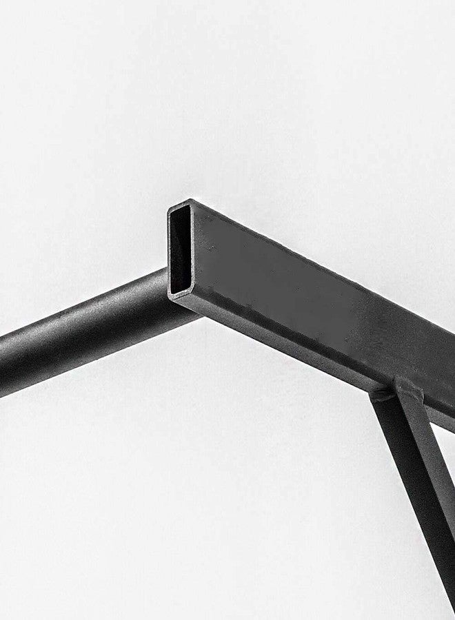 ALLYSON FITNESS Heavy Duty Commercial Style Wall Mounted Chin UP bar/Pull Up Bar (Black) - Image 2