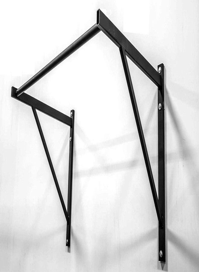 ALLYSON FITNESS Heavy Duty Commercial Style Wall Mounted Chin UP bar/Pull Up Bar (Black) - Image 1