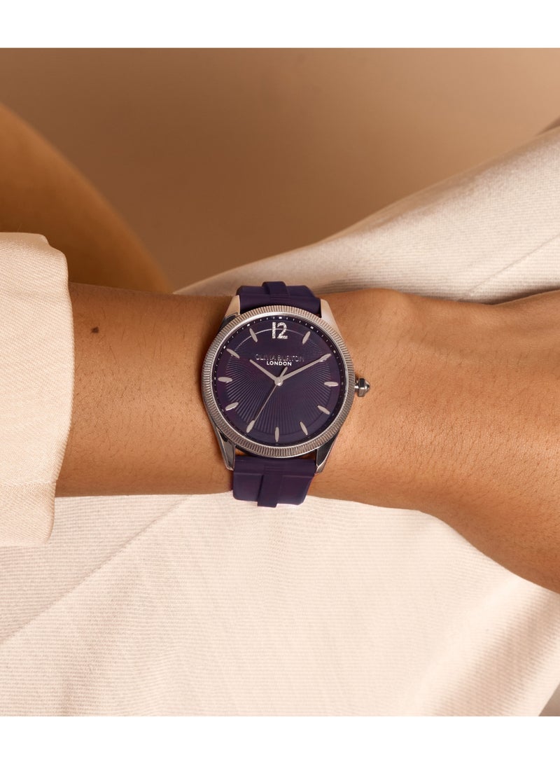 OLIVIA BURTON ROUND ANALOG WOMEN'S MIDNIGHT PLUM CASE WATCH - 24000181 - Image 3