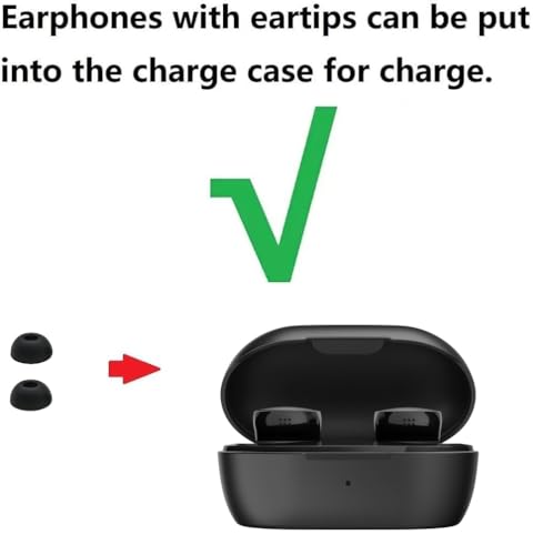 JNSA Replacement Earbuds Tips Silicone Ear Tips Compatible with Bose New QuietComfort Earbuds, Black, Earphones Eartips Earpads Ear Caps S/M/L 3 Size 6 Pairs,Black 803b - Image 3