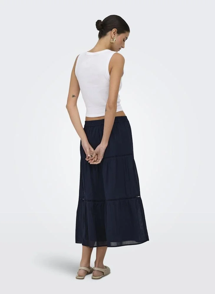 اونلي Long Woven Skirt