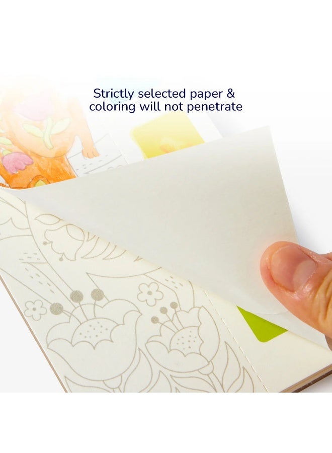 MiDeer Wonderful Forest Watercolor Painting Book for Kids – Portable Watercolor Art Set with 22 Pages, Built-In Paint Palette & Brush, Forest Animal Painting Activity Book, Creative Educational Travel Art Kit for Children Age 5+ - Image 3