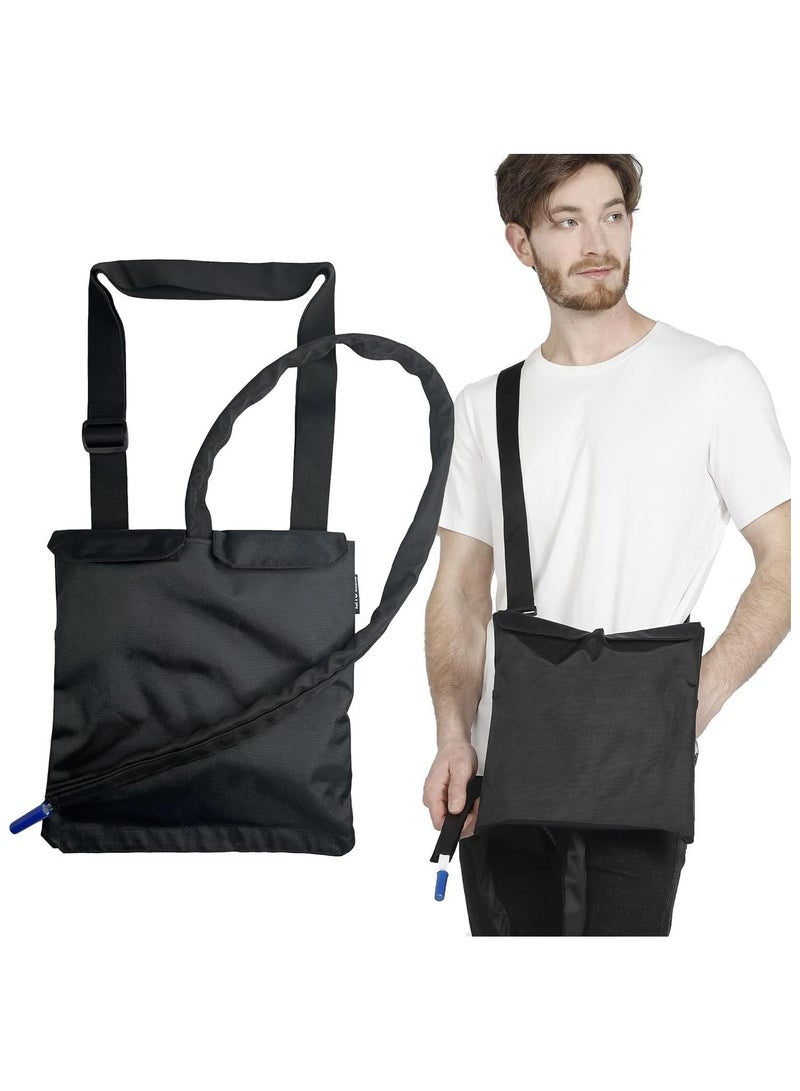 general Drainage Bag and Urine Bag Pouch with Adjustable Straps Privacy Canvas Bag for Urine Bag Storage Can Be Hung as a Catheter Bag - Image 1