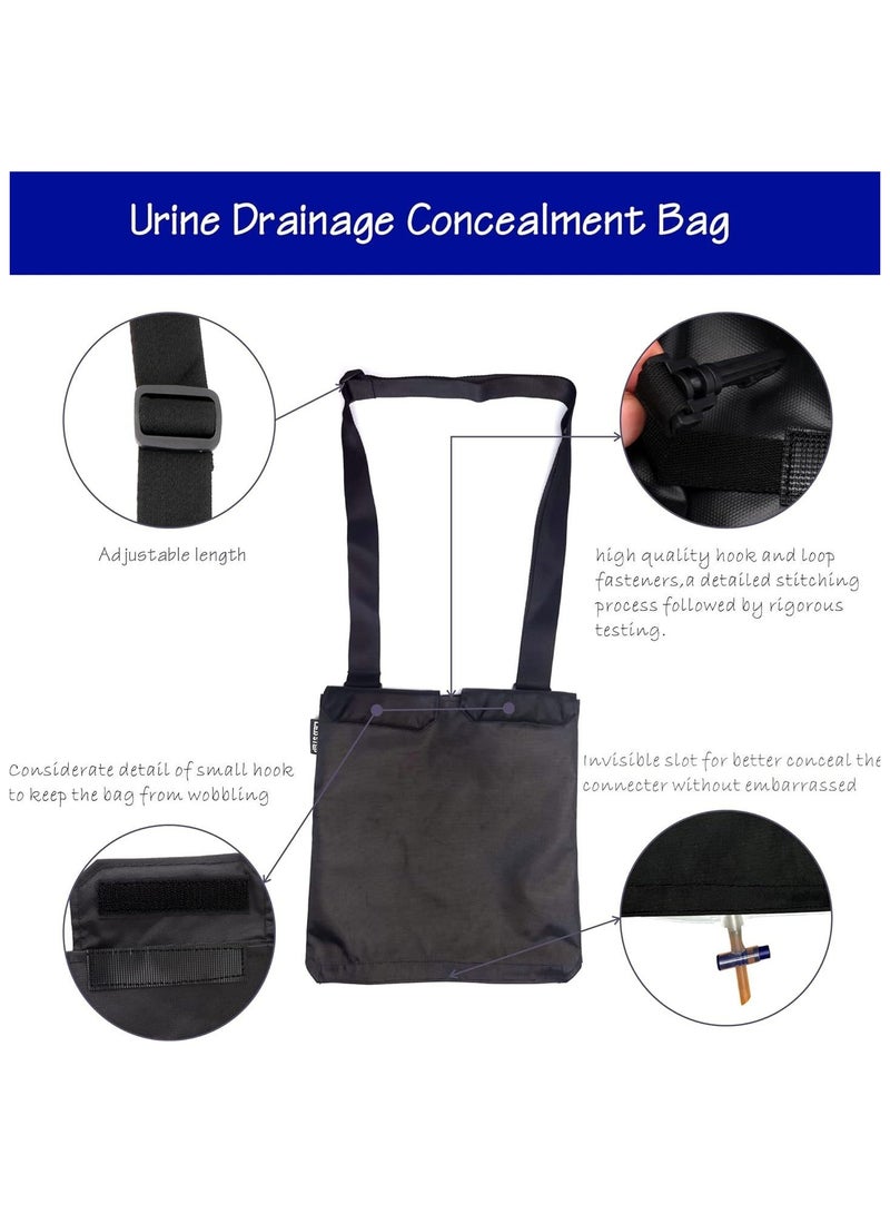 general Drainage Bag and Urine Bag Pouch with Adjustable Straps Privacy Canvas Bag for Urine Bag Storage Can Be Hung as a Catheter Bag - Image 4