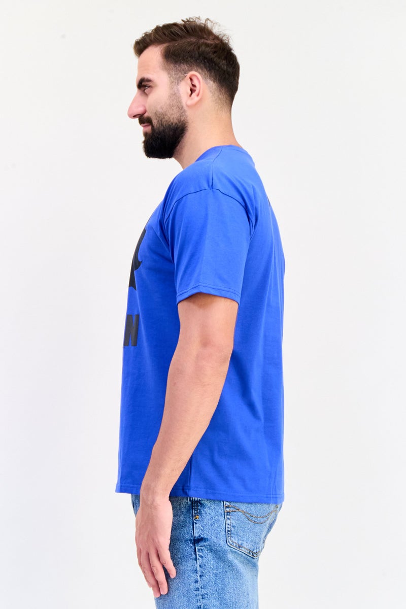 DC DC x Batman Men Crew Neck Short Sleeves Graphic Print T-Shirt, Blue - Image 3