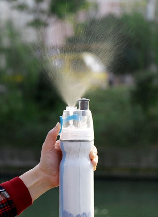 Taiahiro - Misting Water Bottle 2-in-1 Mist And Sip Function With No Leak Pull Top Spout Sports Water Bottle Reusable Water Bottle - Image 1