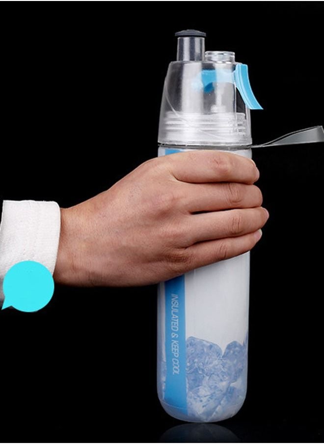 Taiahiro - Misting Water Bottle 2-in-1 Mist And Sip Function With No Leak Pull Top Spout Sports Water Bottle Reusable Water Bottle - Image 1