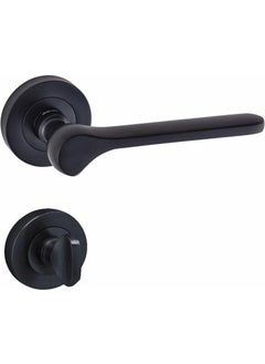Eym Doğanlar Anka Lux Badge Door Handle Matte Black WC 