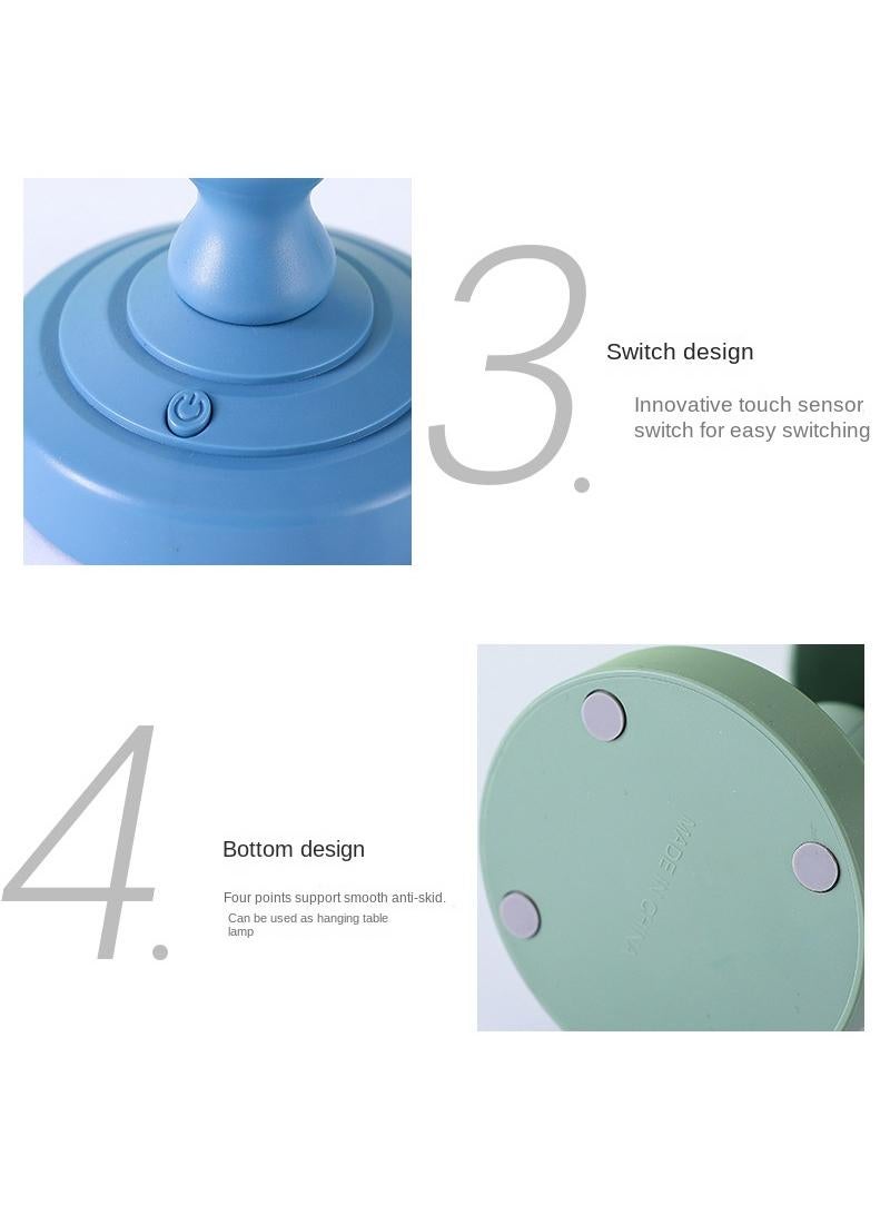 Mini Lotus Night Light Bedroom Bedside LED Rechargeable Table Light  - Image 4