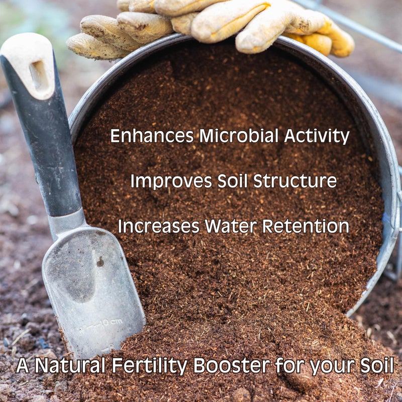 Horse Poop, 100% Natural Aged Unpasteurized Composted Manure and Sifted Premium Garden Soil Amendment for Plants, Compost Tea and Mushroom Substrate (10 lbs) - Image 2