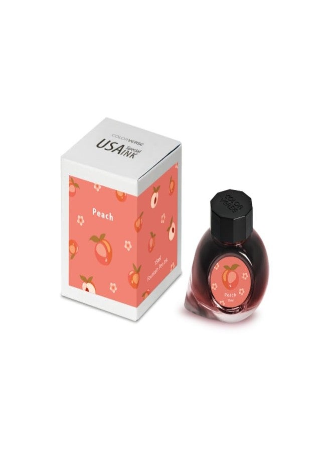 Colorverse حبر كولورفيرس - سلسلة الولايات المتحدة الأمريكية الخاصة - جورجيا - خوخي (15 مل) حبر قلم حبر سائل - Image 1