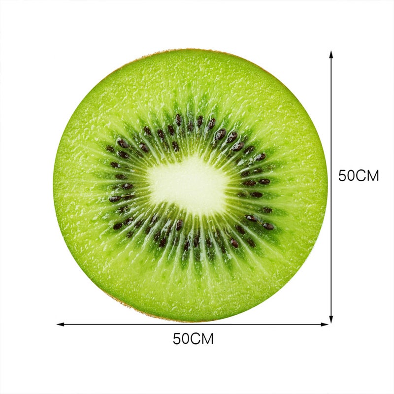 2pcs 3D Fruit Floor Sticker Tile Sticker Round Floor Ornament Non- Decals Self Adhesive Wall Decal - Image 4
