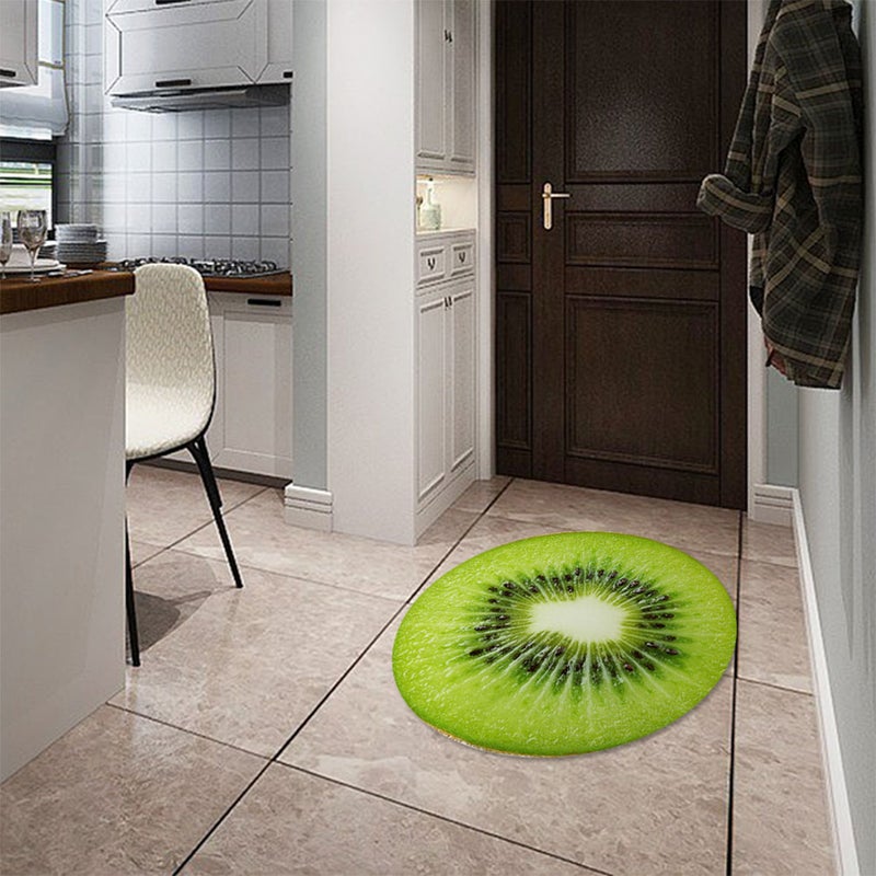 2pcs 3D Fruit Floor Sticker Tile Sticker Round Floor Ornament Non- Decals Self Adhesive Wall Decal - Image 5