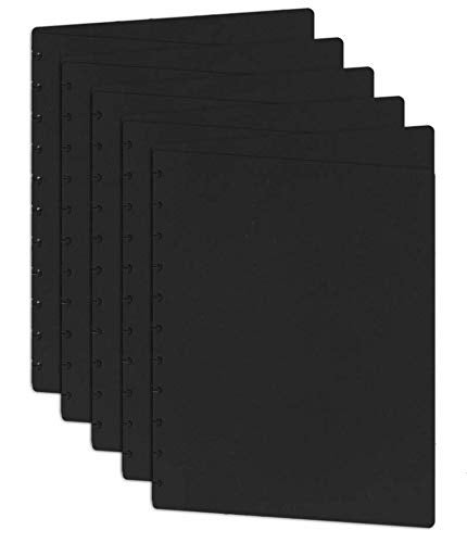 Eleven Discs Letter Size Black Discbound Notebook Poly Covers (Set of 5) - Image 3