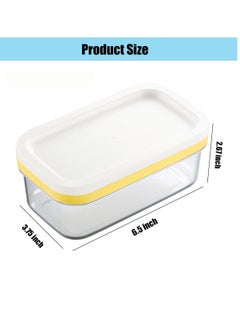 Excefore Butter Box, with Transparent Lid Refrigerated Butter Slicer Cutter Stainless Steel, Butter Cutter Slicer and Dish, Replaceable Kitchen Cooking Baking Tool, for Kitchen (White)  - Image 4