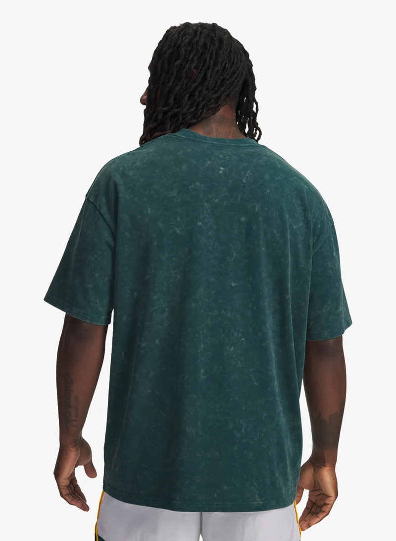 اندر ارمر Oversized Logo Washed T-Shirt