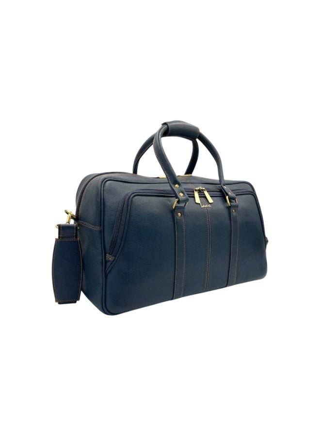 LAVERI LEATHER Sports Gym Bag Travel Duffel Bag with Shoes Compartment and Wet Pocket for Men Women, Large Weekend Overnight Luggage Bag Carry on Bag Yoga Tote Bags - Image 3