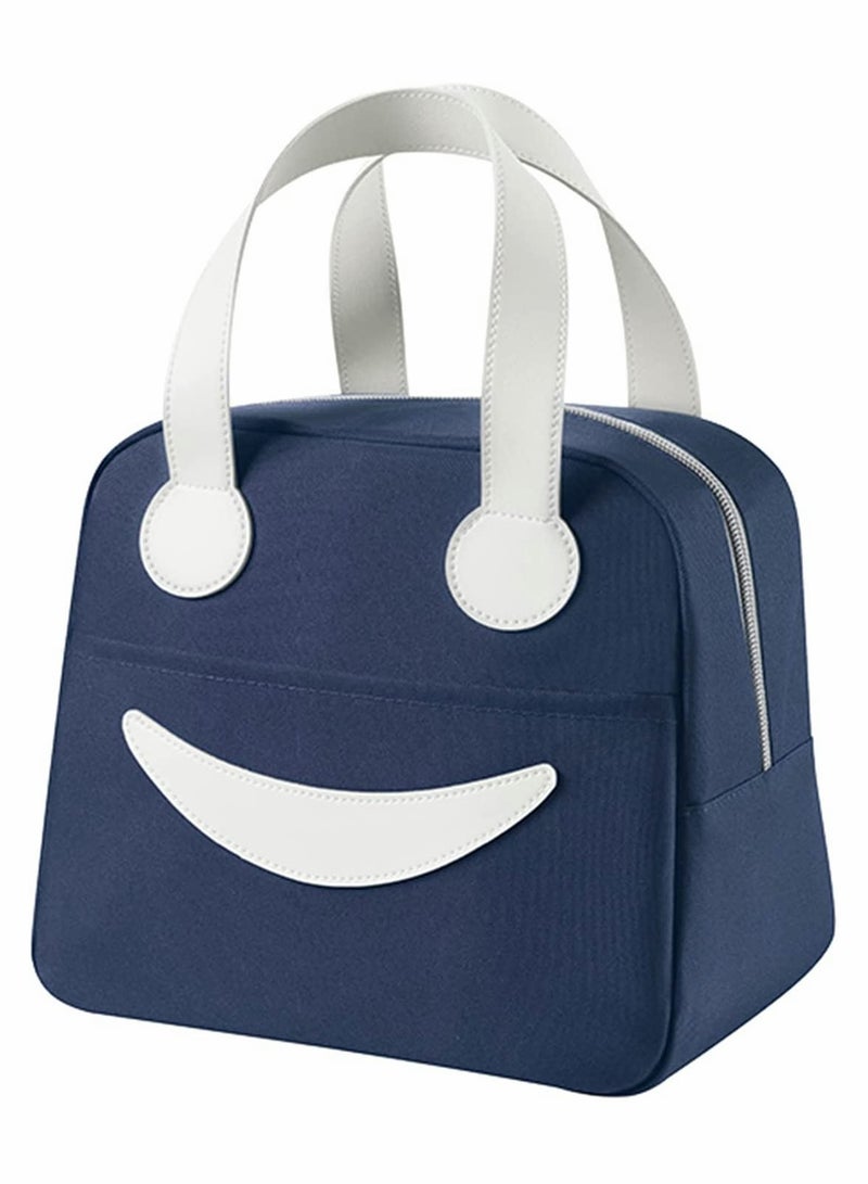 KASTWAVE Lunch Bag for Womens and Mens, Reusable Insulated Cooler Lunch Bag (Blue) - Image 1