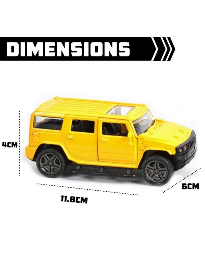 Wembley Hummer Car Toy Die-cast Model Car 1:32 Scale Metal Car Pull Back Super High Speed Car with Openable Doors Miniature Realistic Car for Kids Boys Girls - Image 2