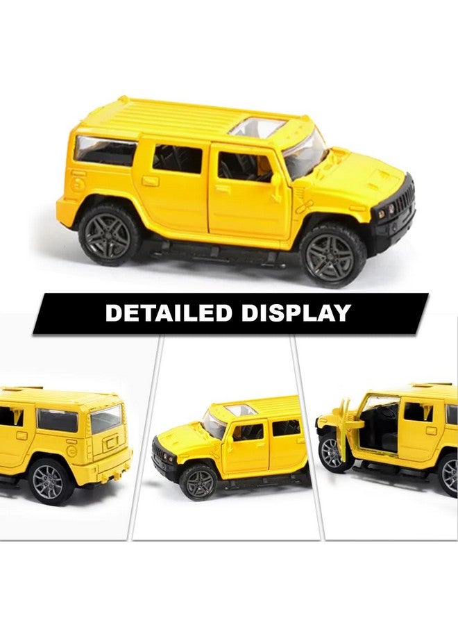 Wembley Hummer Car Toy Die-cast Model Car 1:32 Scale Metal Car Pull Back Super High Speed Car with Openable Doors Miniature Realistic Car for Kids Boys Girls - Image 3