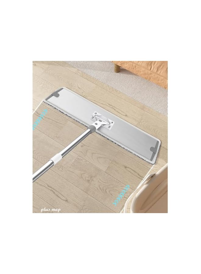 promass Microfiber Mops for Floor Cleaning, 17.7 Inch Baseboard Cleaner Mop Tool, Bathroom Kitchen Mop with 3 Washable Reusable Microfiber Pads and 1 floor scraper - Image 3