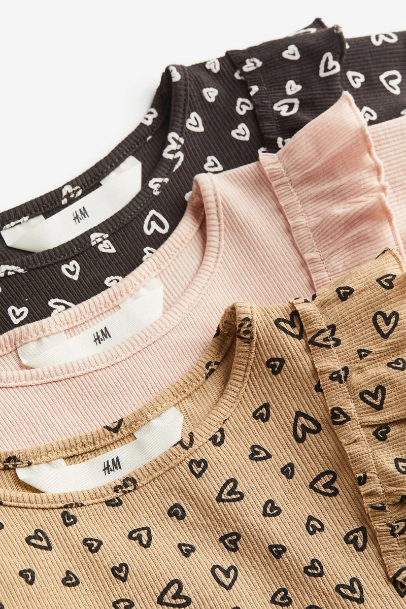 اتش اند ام بلوزة مرنة - عبوة من 3 قطع