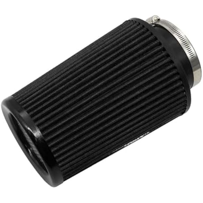 AotoKoop Universal 3" Cone Air Filter, Clamp-on 76mm/3 Inch Air intake filter, High Performance Premium Washable Replacement Cold Air Filter-Black - Image 2