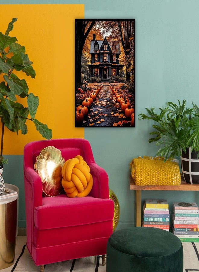 HITO Landscape Paint by Number for Adults-Paint by Numbers for Adults Halloween,House Paint by Numbers for Gift Home Wall Decor(Halloween,16x20 inch) - Image 3