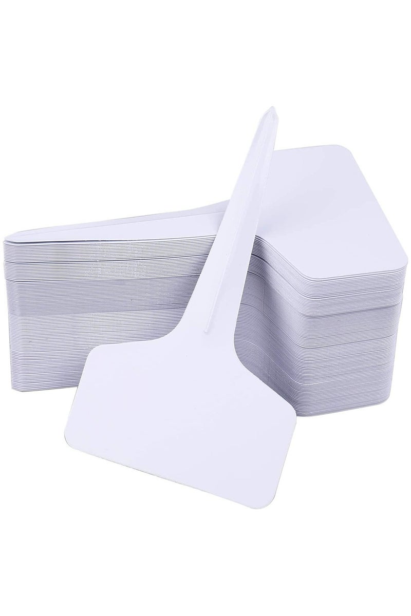 CMGTYYD. 100 قطعة من ملصقات النباتات البلاستيكية من النوع T علامات مقاومة للماء للنباتات المزروعة في أصص ملصقات قابلة لإعادة الاستخدام لزراعة النباتات ملصقات لزراعة الزهور والخضروات والأعشاب - Image 1