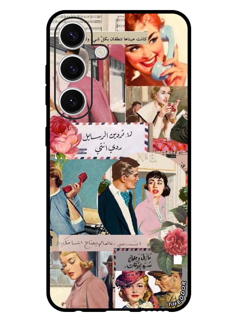Theodor Protective Case Anti Scratch Shock Proof Bumper Cover For Samsung Galaxy S24 Vintage - Image 1