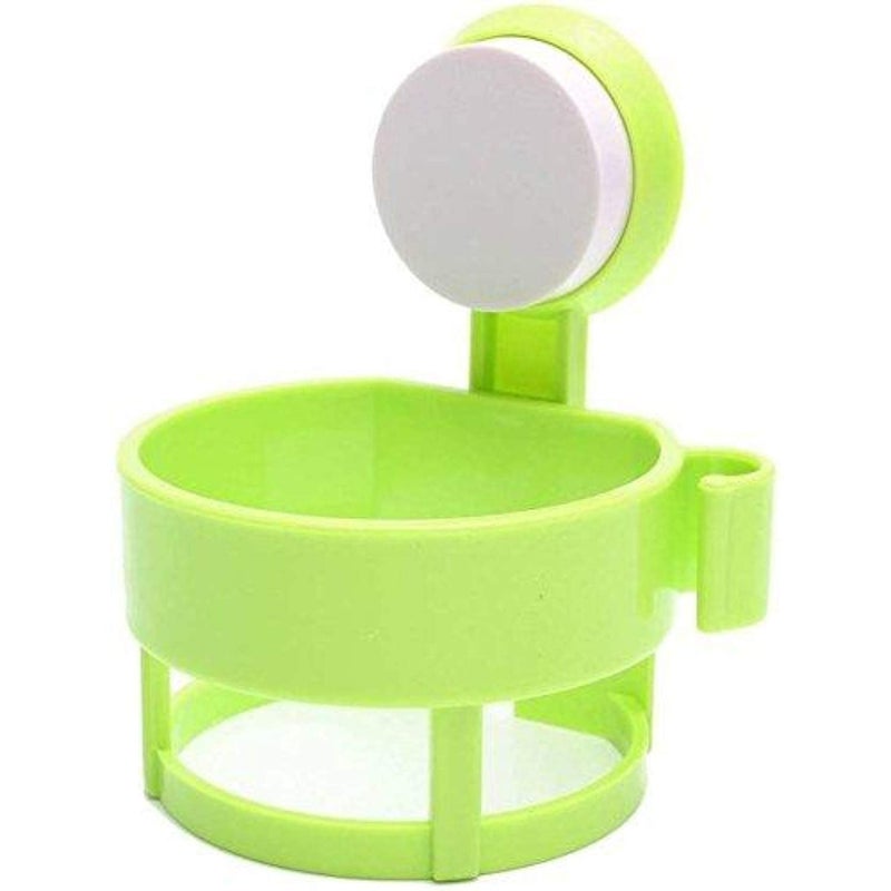 POPLEY Wall Mount Bathroom Hair Dryer Holder with Vacuum Suction Cup Hair Care Tools Holder (Multicolor) - Image 1