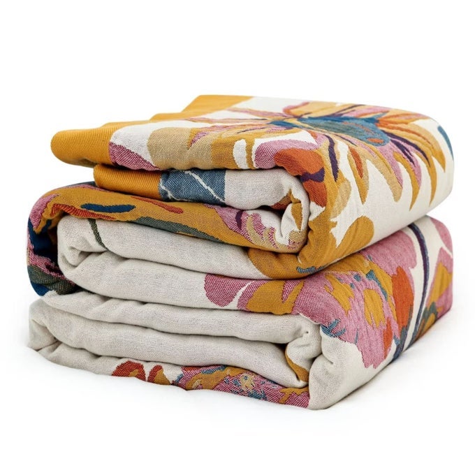 BOHO THROW BLANKET 60X80100 COTTON BLANKETS FOR COUCH BEDCOTTON QUILT TRAVEL MUSLIN BLANKETS FARMHOUSE HOME DECOR SOFT LIGHTWEIGHT PICNIC BLANKET
