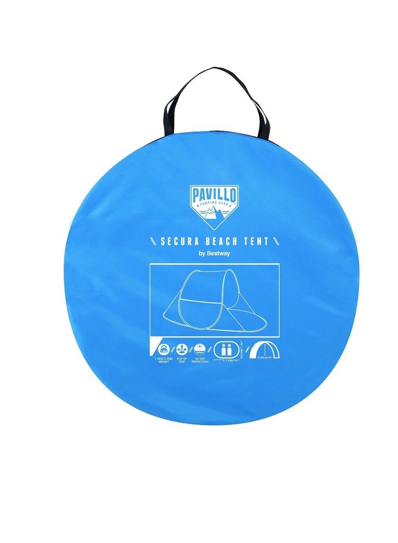 Bestway 67438 Secura Beach Tent (192 x 120 x 85 cm, Blue/White) - Image 3