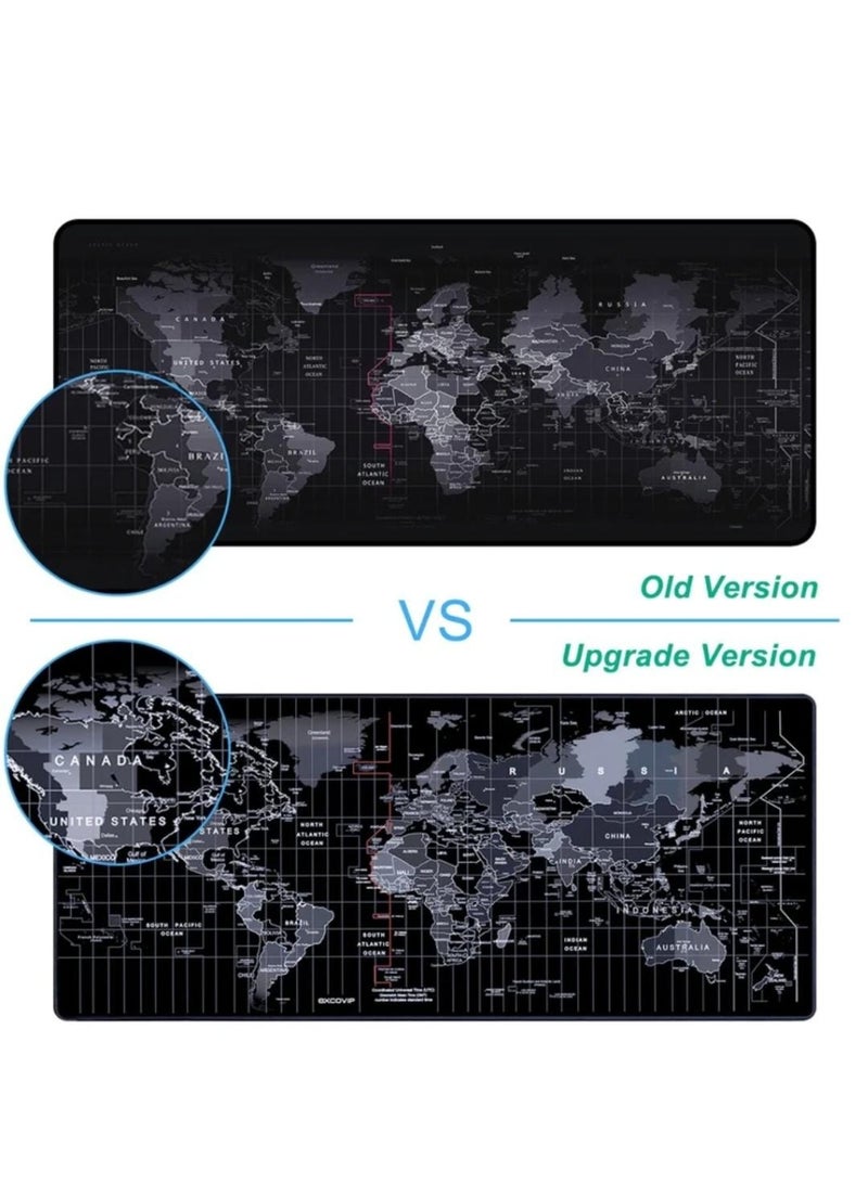 Premium World Map Extended Gaming Mouse Pad – Large Desk Mat, Non-Slip Rubber Base, Waterproof Surface, Office & Home Computer Accessories - Image 3